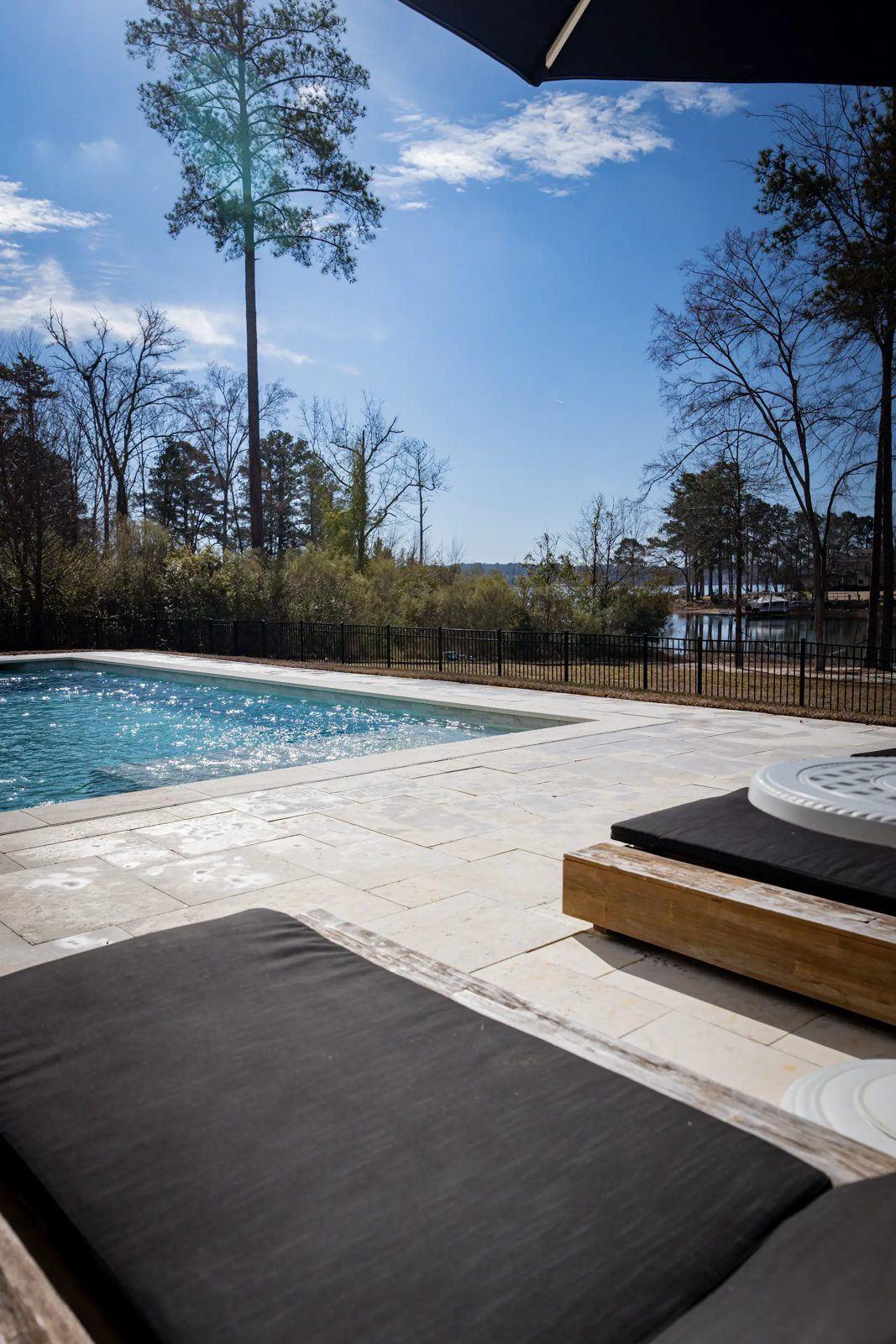 Pool deck detail